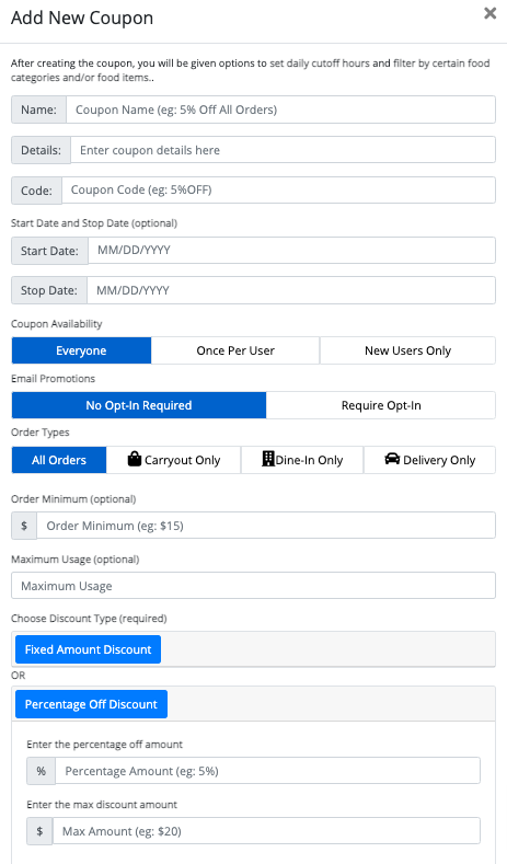 How to Apply Promo Codes or Coupons on a Customer Order