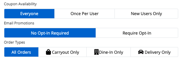 Can I create a promotional coupon code? – Menufy Help